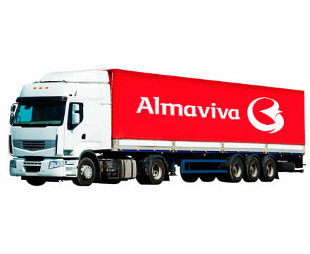 Truck photo with Alamaviva Logo